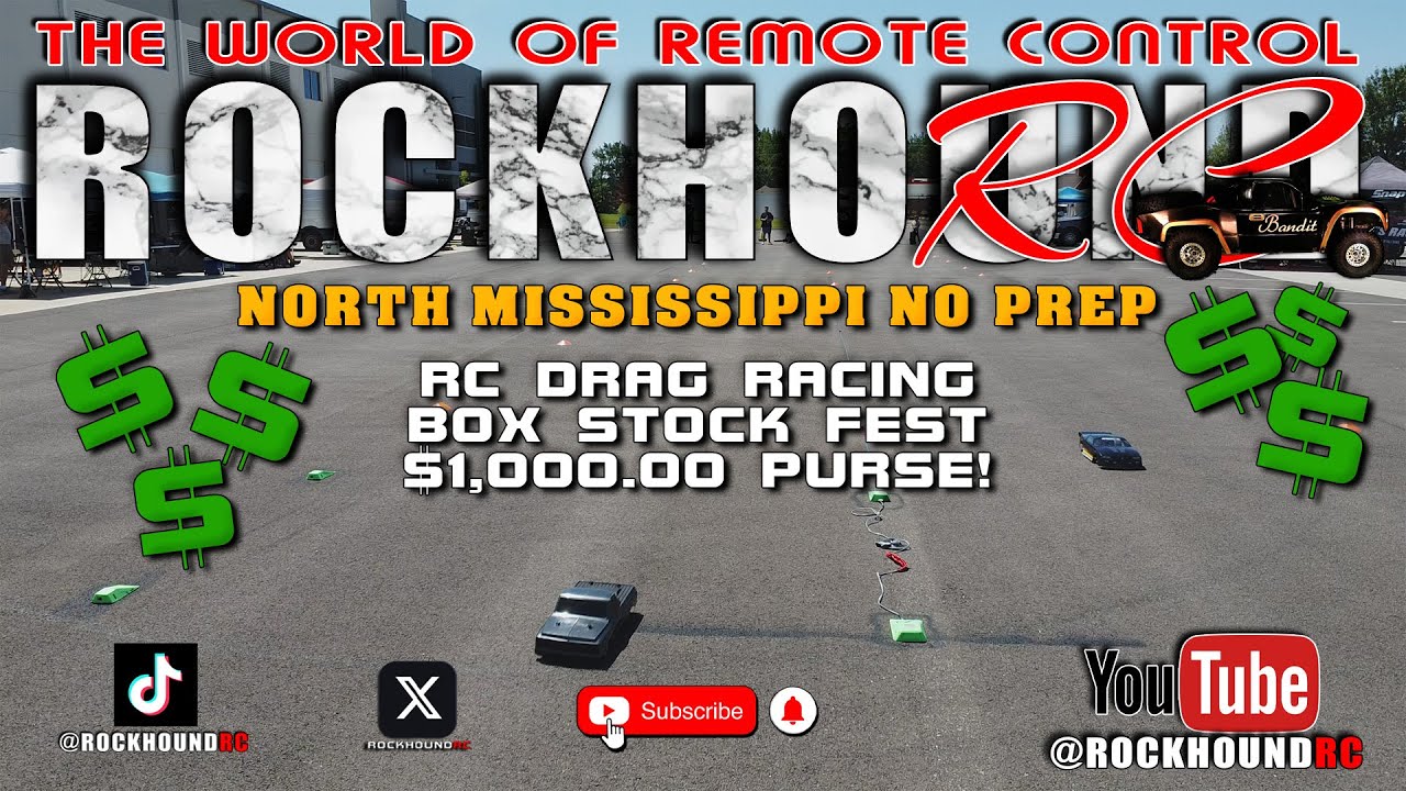 RC Drag Race! North Mississippi No Prep RC Drag Racing Box Stock Fest!