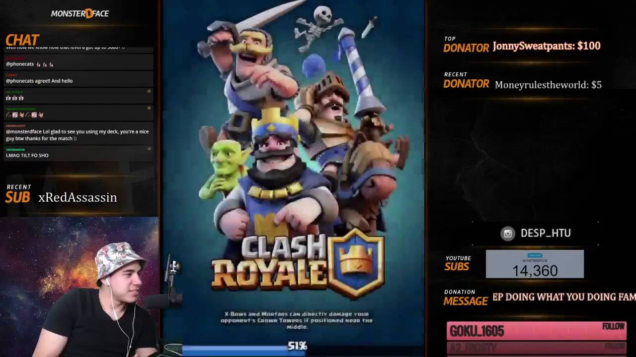 Roby77k vs MonsterDFace - Clash Royale