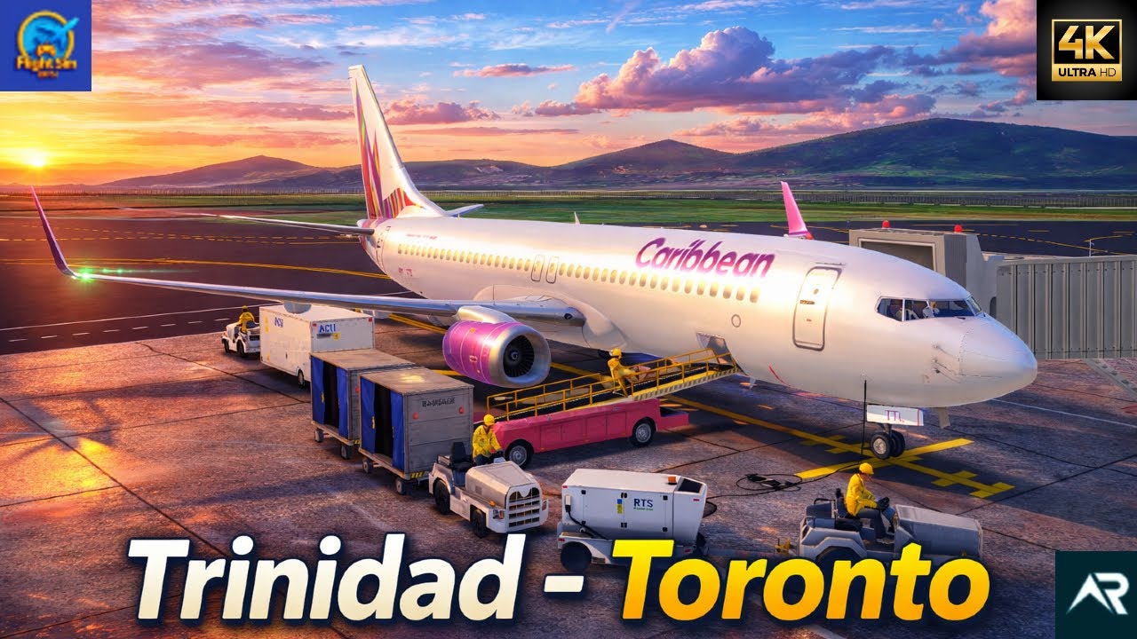 Caribbean Airlines B737-800 | Trinidad (POS) to Toronto (YYZ) | RFS - Real Flight Simulator