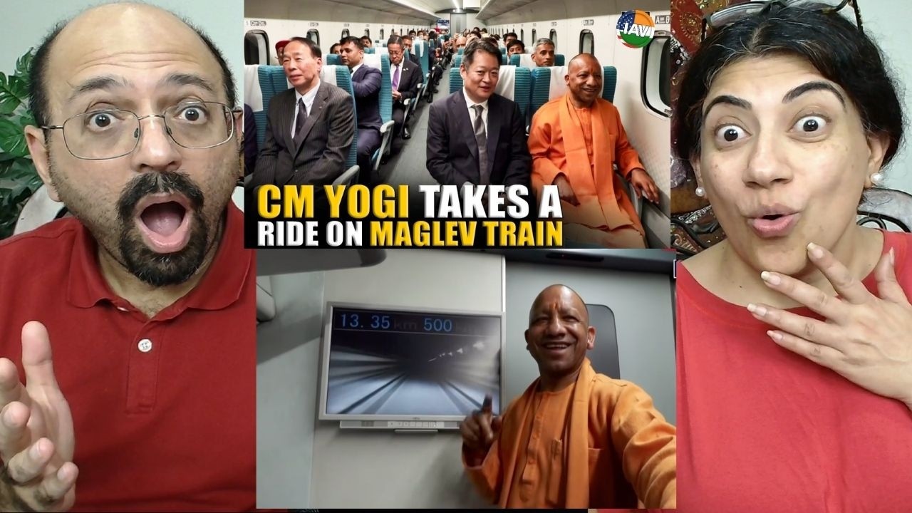 CM Yogi Adityanath takes a ride on the Maglev train in Yamanashi, Japan 😍