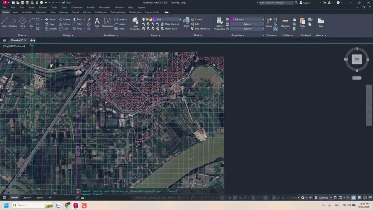 Hướng dẫn đưa ảnh map tại 1 vị trí bất kỳ lên trên Autocad đúng toạ độ, tỉ lệ cực kỳ đơn giản l