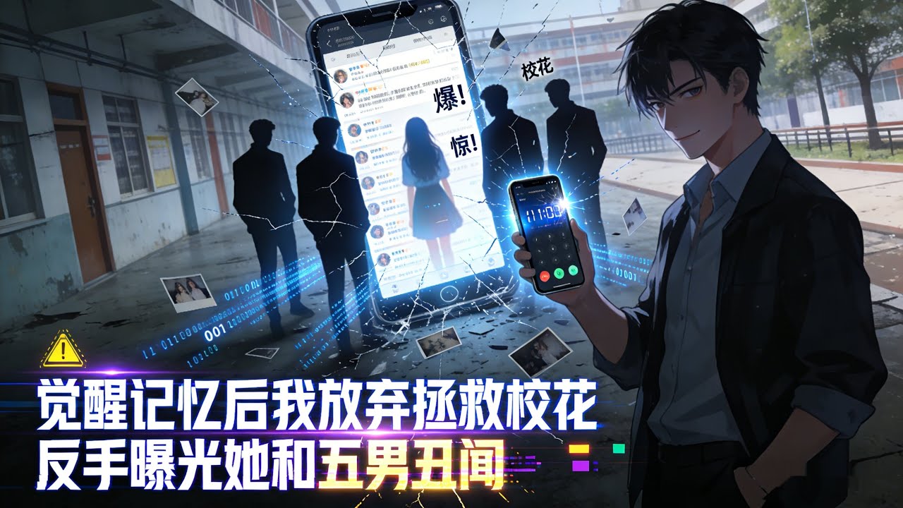 覺醒記憶後我放棄拯救校花，反手曝光她和五男醜聞  #小說 #小說推薦 #漫畫 #劇情 #動漫