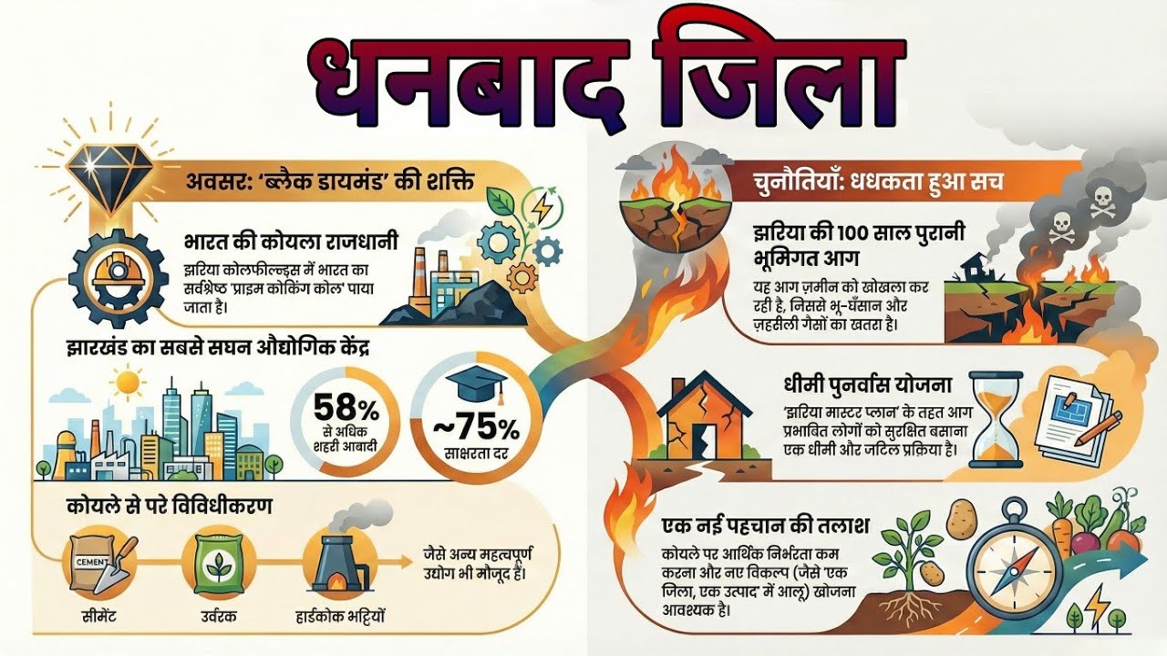 धनबाद जिला 🔥 | Dhanbad District Jharkhand | JSSC CGL JPSC Jharkhand Police jharkhand utpad sipahi 