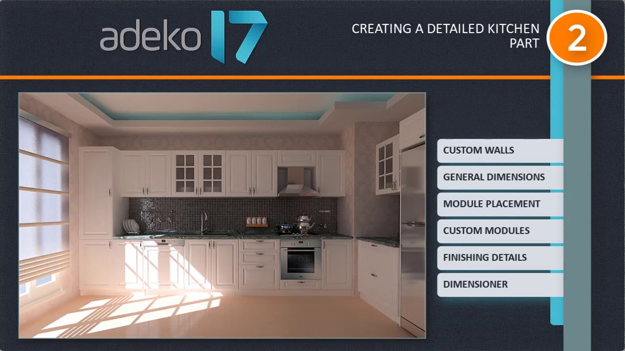 Creating a Detailed Kitchen Part with Adeko 17