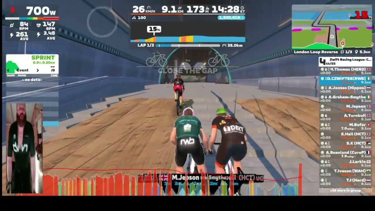Zwift - Race: Zwift Racing League: City Showdown - Open Royal League Division 1 (B) on London