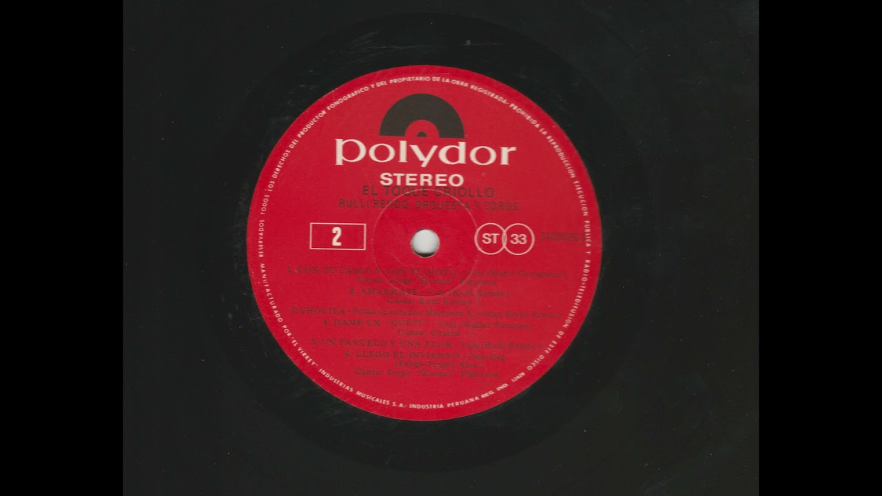 Rulli Rendo &lrm;&ndash; El Toque Criollo / Lado B (Audio Vinyl)