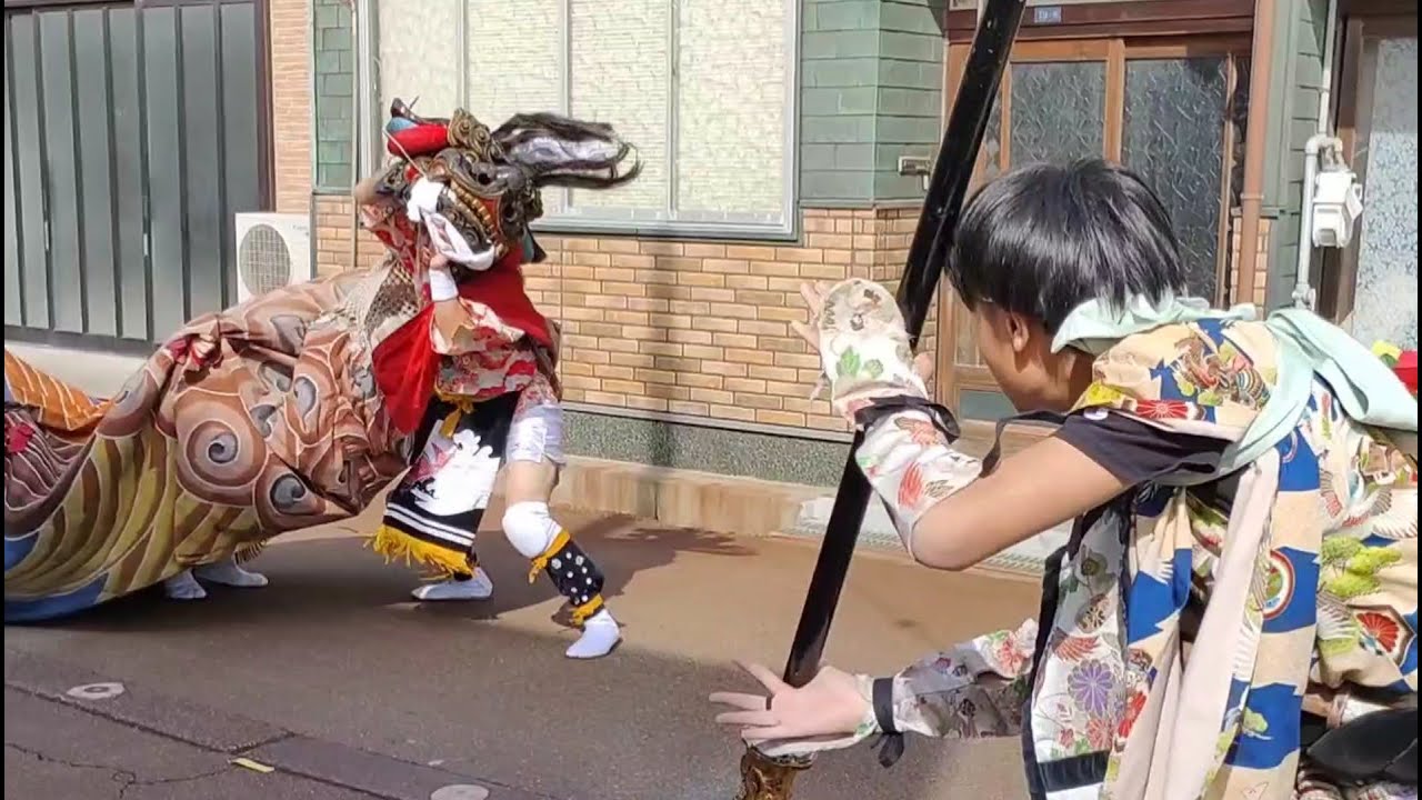 奈呉町 獅子舞  2024 新湊 獅子舞 2024 Nagomachi Lion Dance Japan is a festival heaven