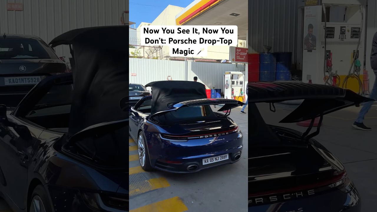 Porsche going TOPLESS👙😆