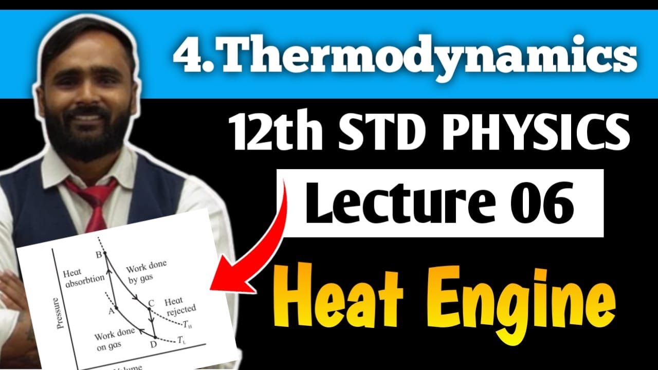 12th PHYSICS |4.THERMODYNAMICS| Lecture 06 | Heat Engine|PRADEEP GIRI SIR