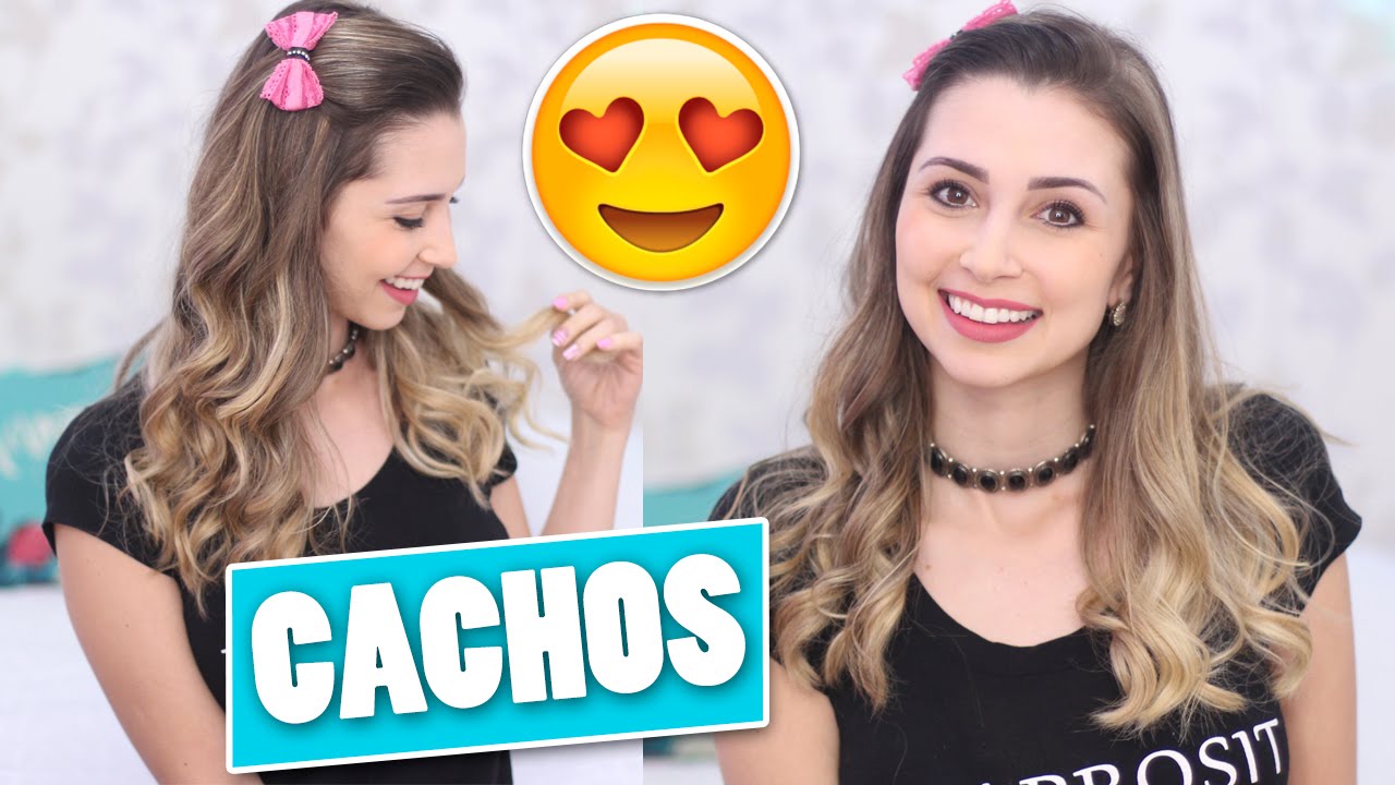 Como fazer CACHOS durarem em cabelo LISO - Jana Taffarel