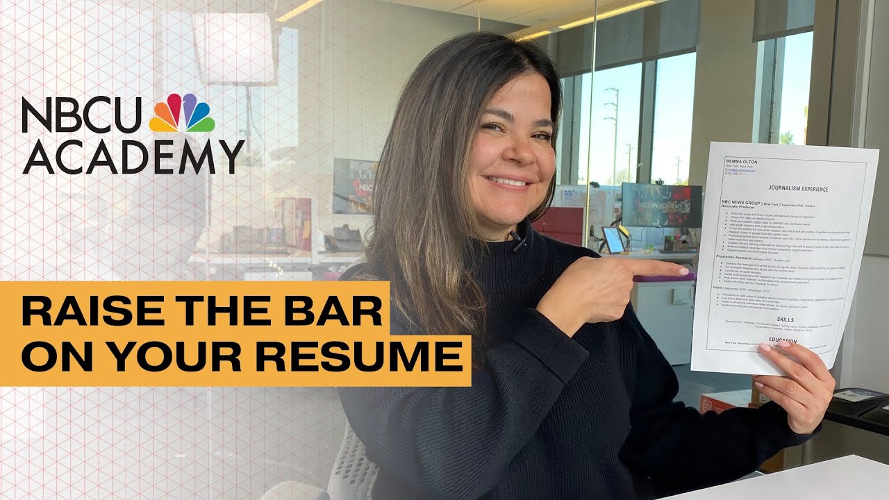 Улучшение вашего новостного резюме — NBCU Academy 101