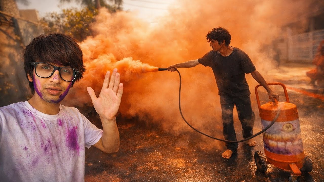 Holi celebration with family#sourav joshi#soravjoshivlogs 