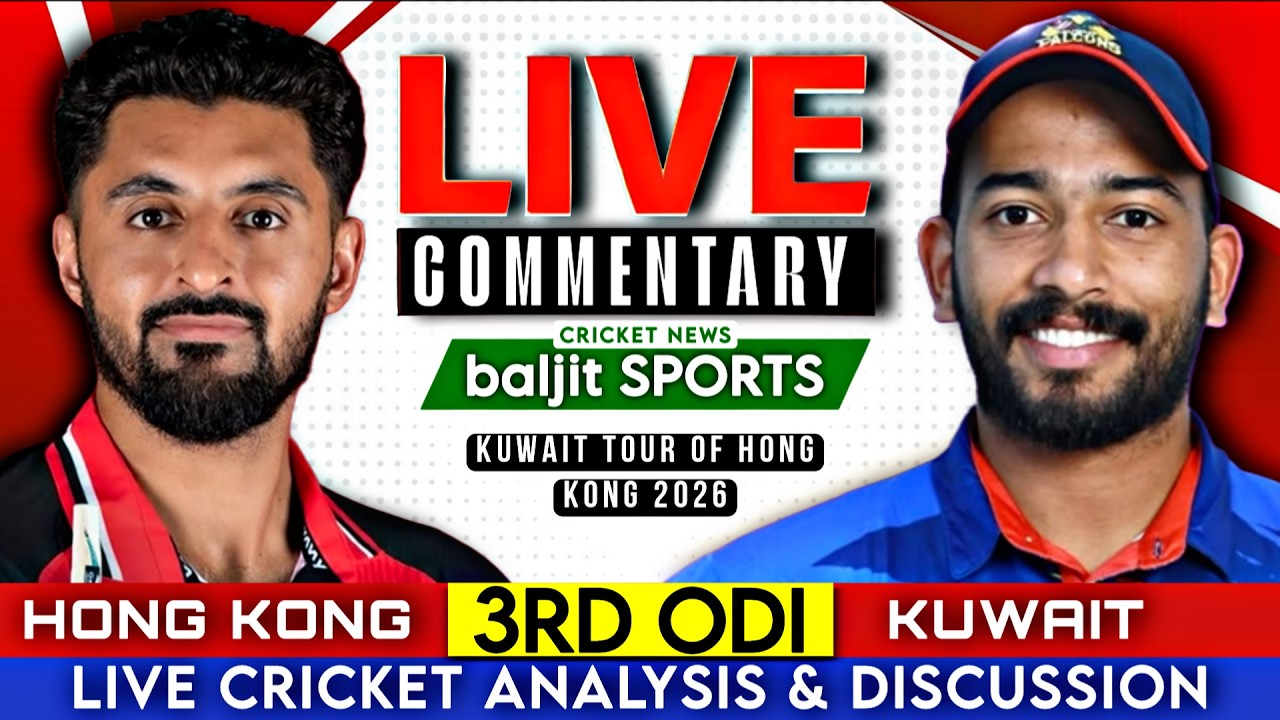 🔴 3rd Odi Match | Hong Kong vs Kuwait Live | Hk vs Kuw | Score Commentary