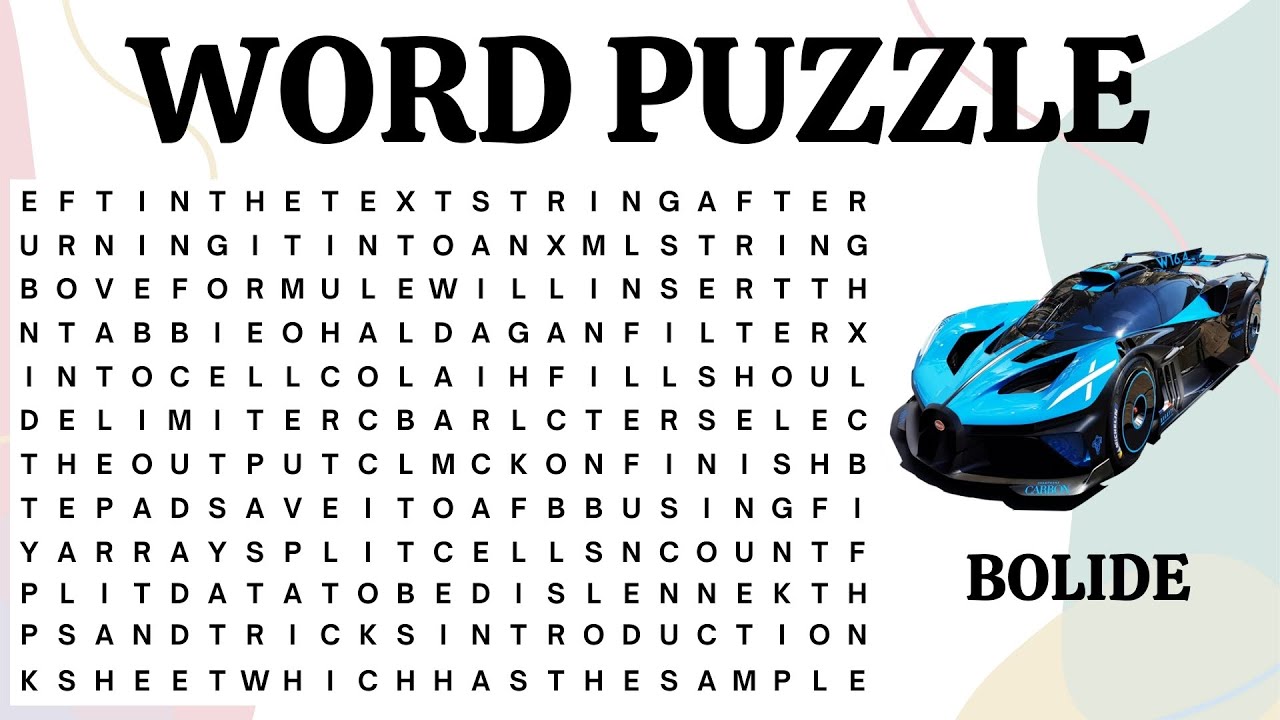 FIND THE WORD: SUPERCARS! 🏎️💥 Ultimate Word Puzzle Challenge for Car Lovers!