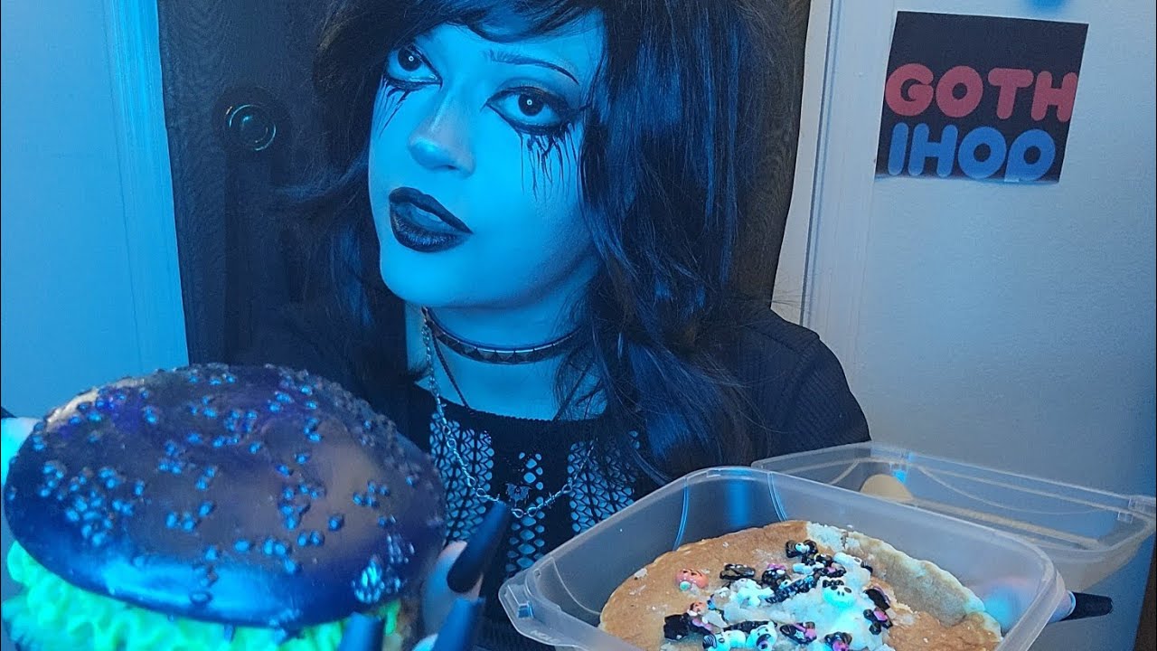 ASMR Goth IHOP, goth girl waitress roleplay 