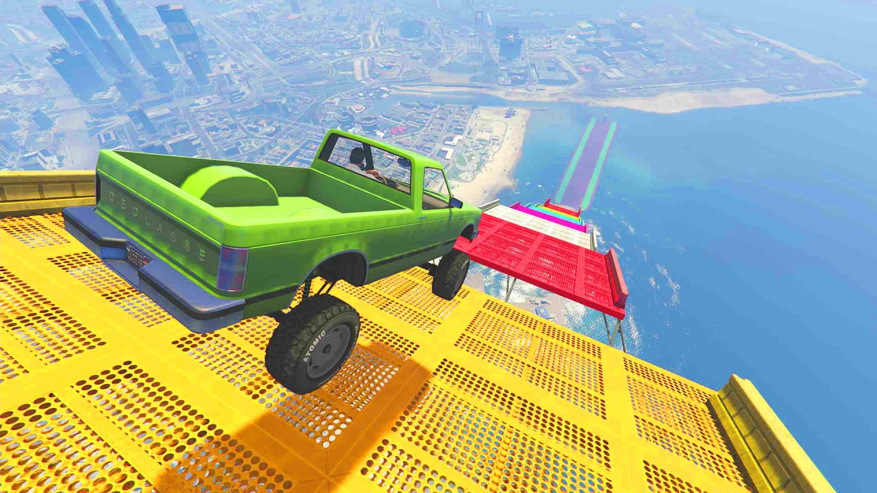 LA MEGA RAMPA MAS INCONTROLABLE DE GTA 5 ONLINE