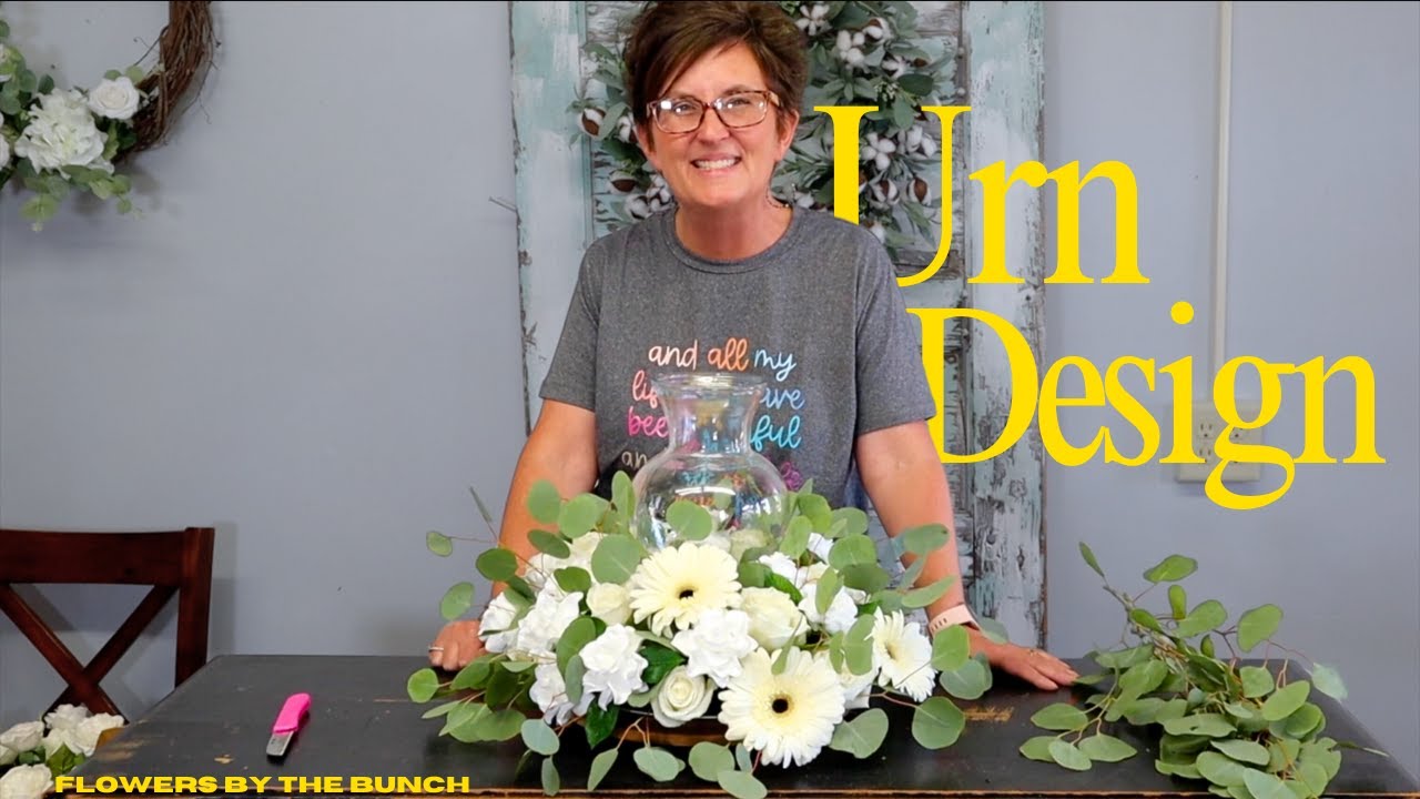 All White Urn Floral Design!