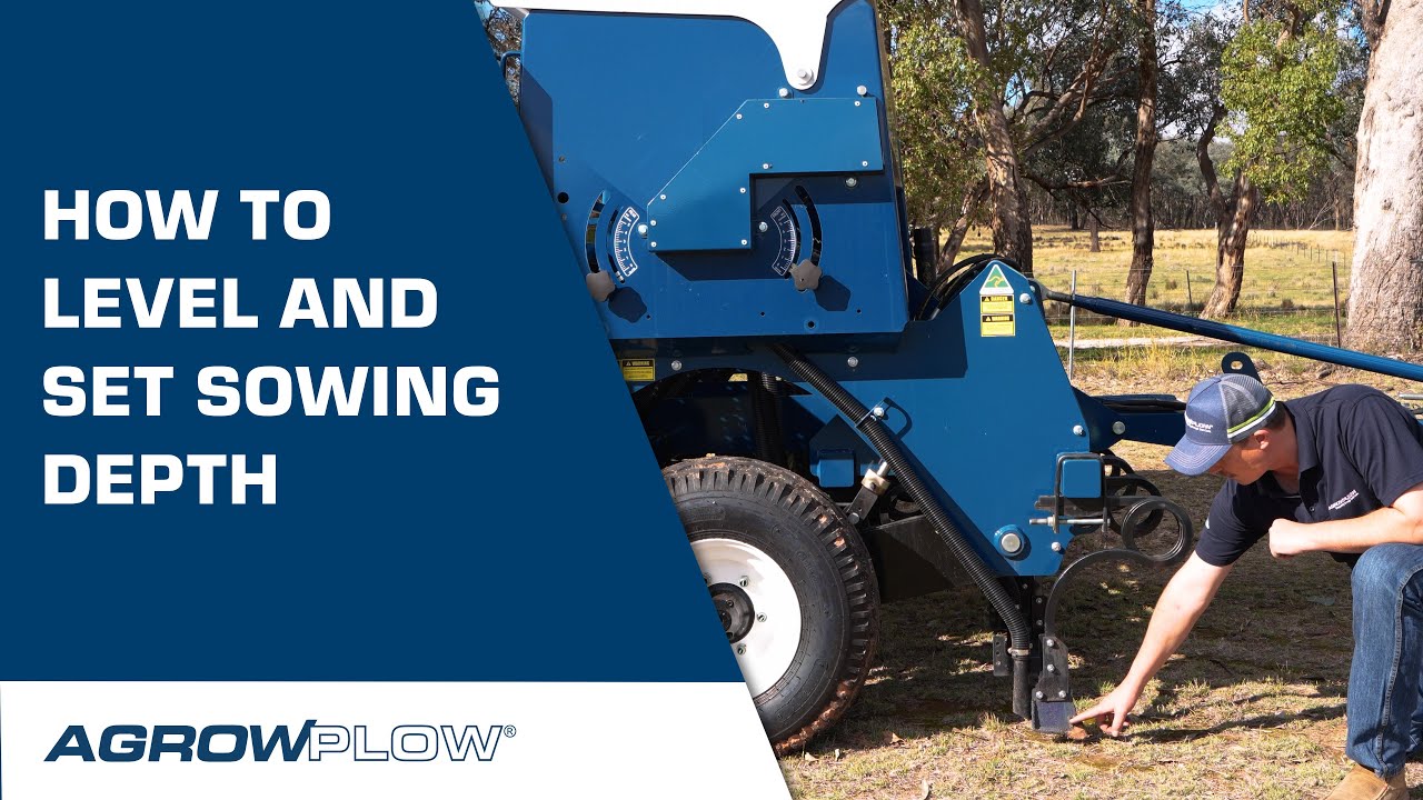 How to level your seed drill & set sowing depth  | Chapter 4 | Agrowdrill User-Guide