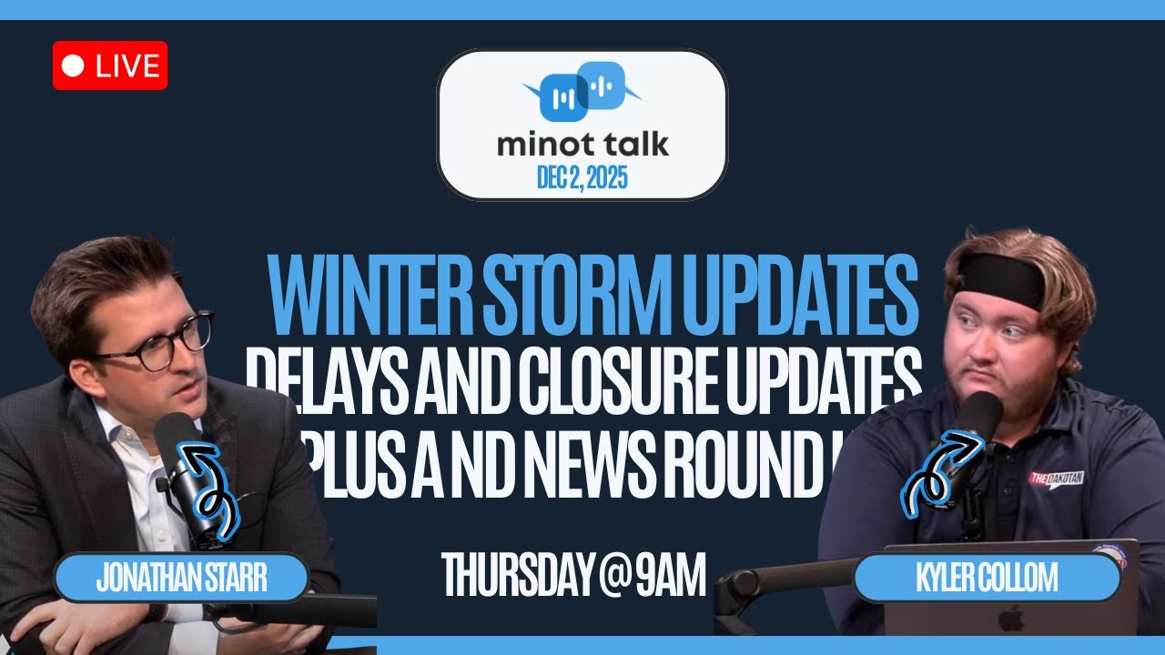Minot Talk Dec 18: Winter Storm Updates, School CLosures, and a News Roundup