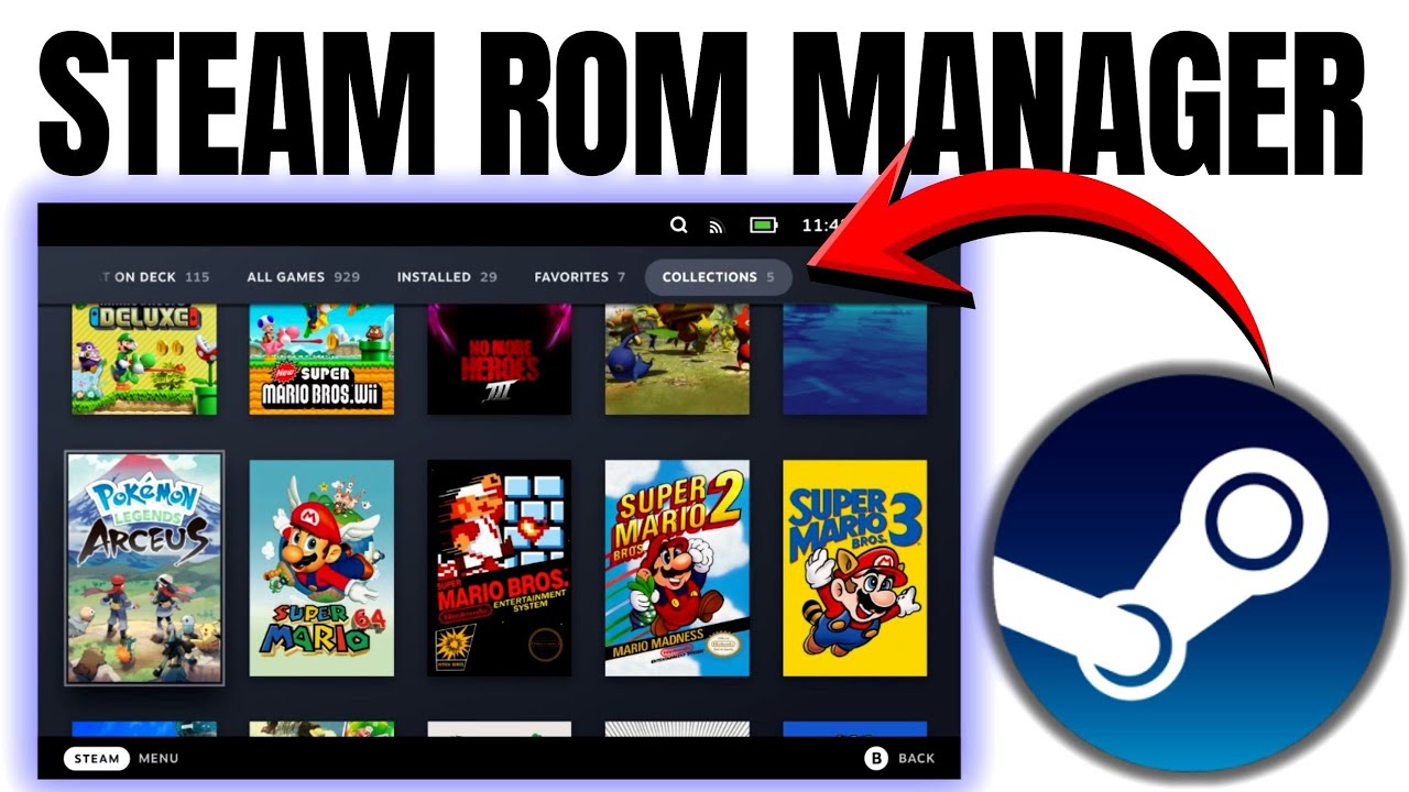 Руководство по настройке Steam ROM Manager &ndash; добавьте ВСЕ ваши эмулированные игры в Steam.