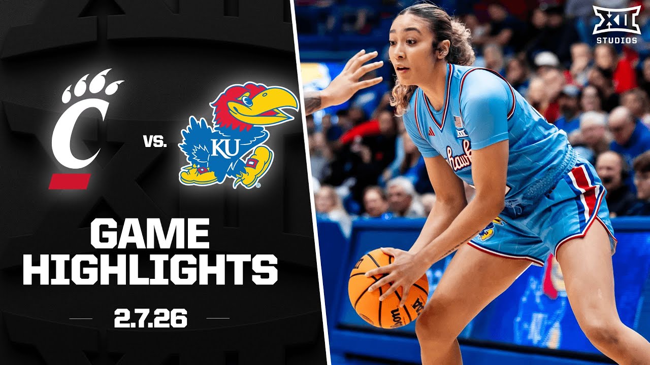 Cincinnati vs. Kansas Game Highlights | 2025-26 Big 12 Women's Basketball