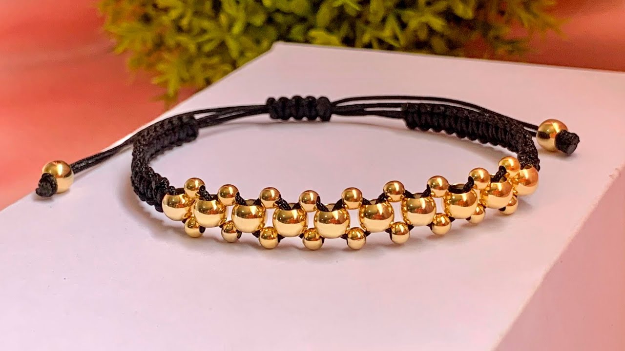 ✔COMO HACER PULSERAS DE HILO ~ CON CUENTAS/BALINES 🤩&nbsp;PASO&nbsp;A&nbsp;PASO.