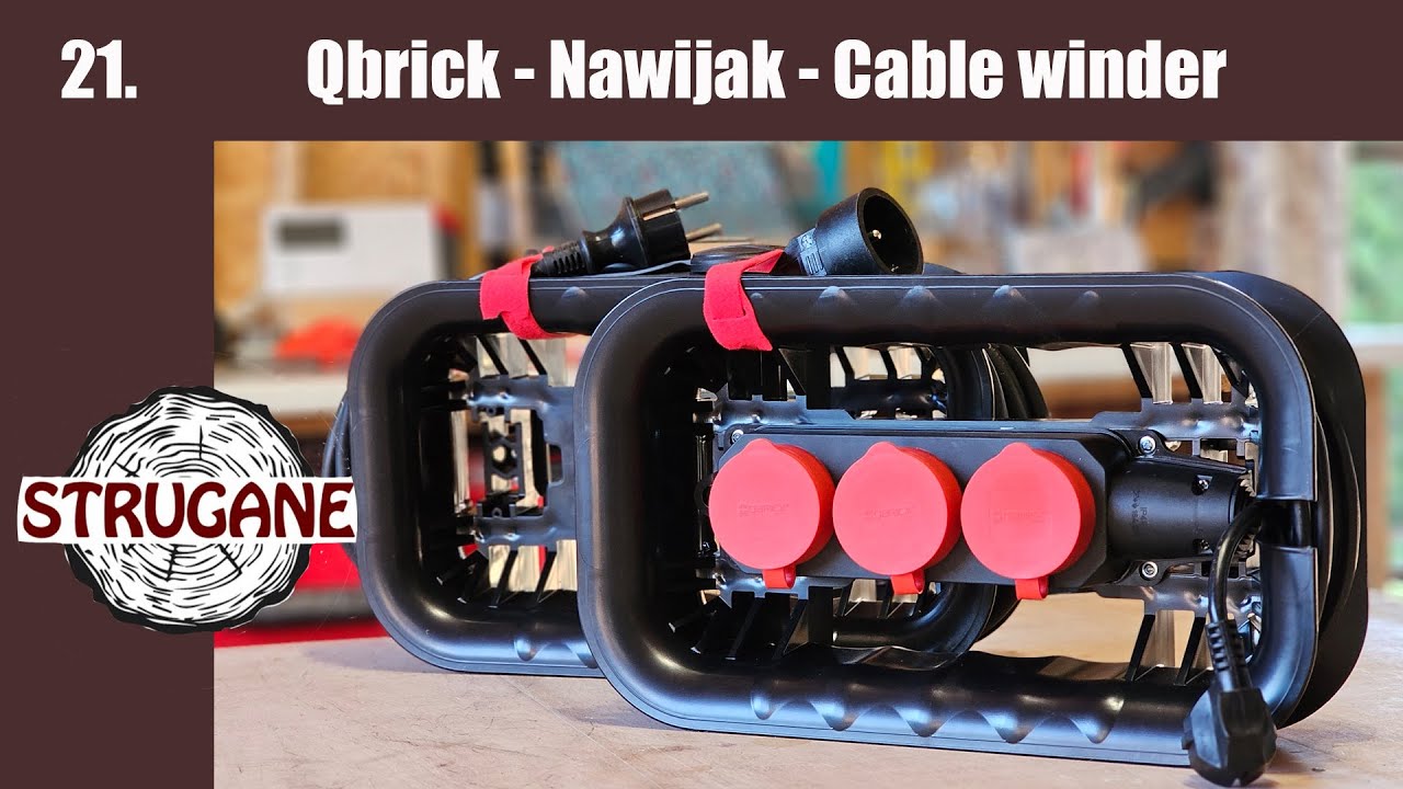 Qbrick - cable winder,. Nawijak, czyli porządek z przewodami elektrycznymi.