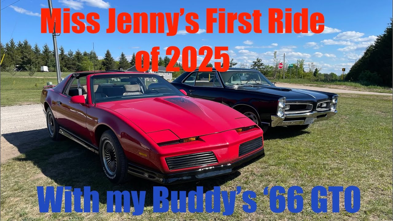 Miss Jenny's First Ride of 2025, with my Buddy's 1966 GTO