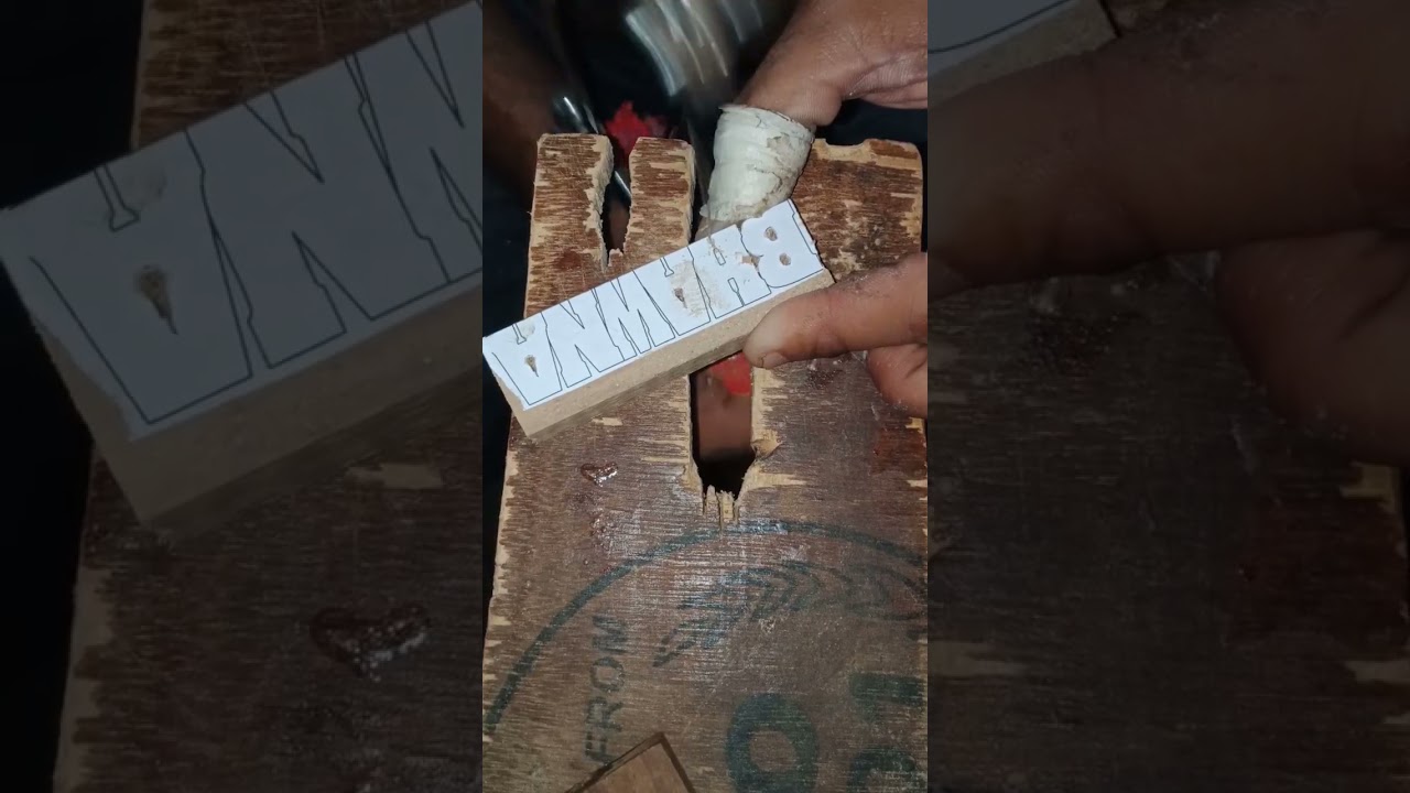 handmade wood keychain making