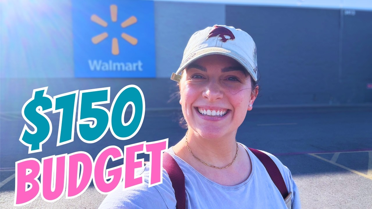 $150 Grocery Budget at Walmart instead of Aldi! Grocery Shopping on a Budget for My Family of 6!