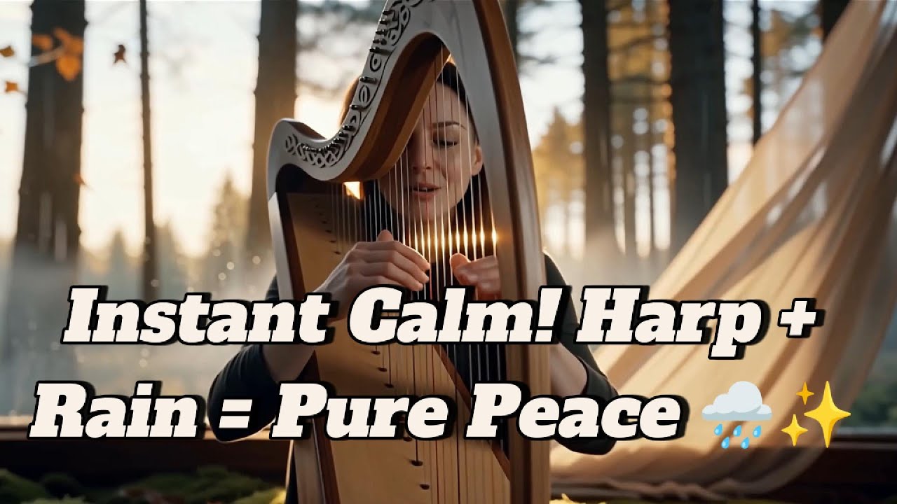 Harp and Ambient Rain: Soothing Tones for a Peaceful Mind