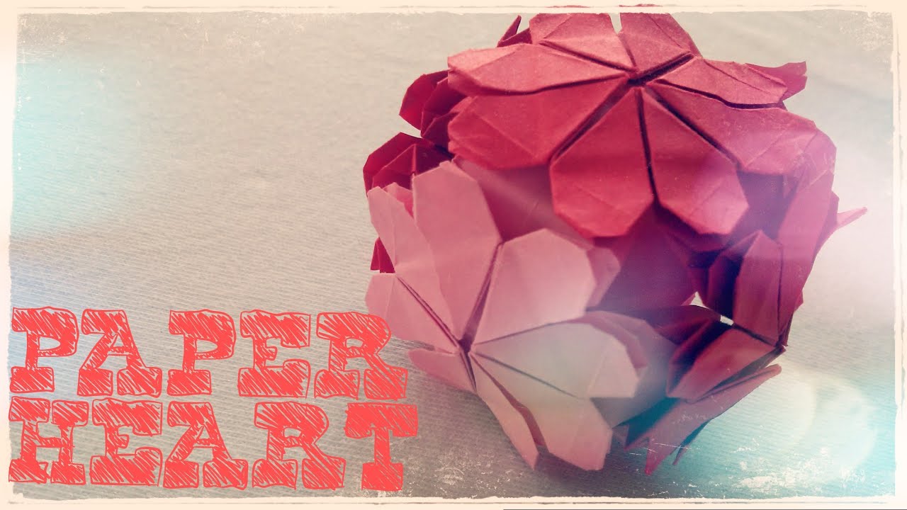 Origami Heart Ball - Origami Easy