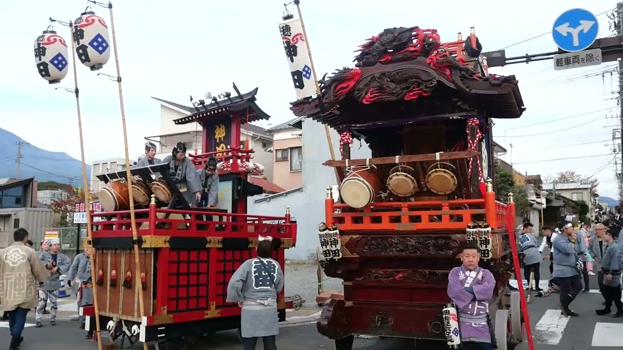 2025_11_04富士宮市　富士宮まつり(本宮)[全20台の山車集結の一斉囃子･共同踊り 寸止め･山車競り合い].wmv