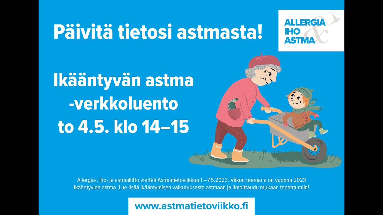 Ikääntyvän astma -verkkoluento (TALLENNE)