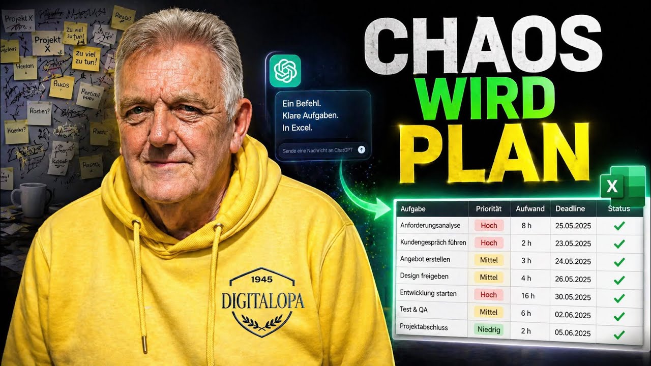 Von Idee zu Plan. Action List mit ChatGPT und Excel
