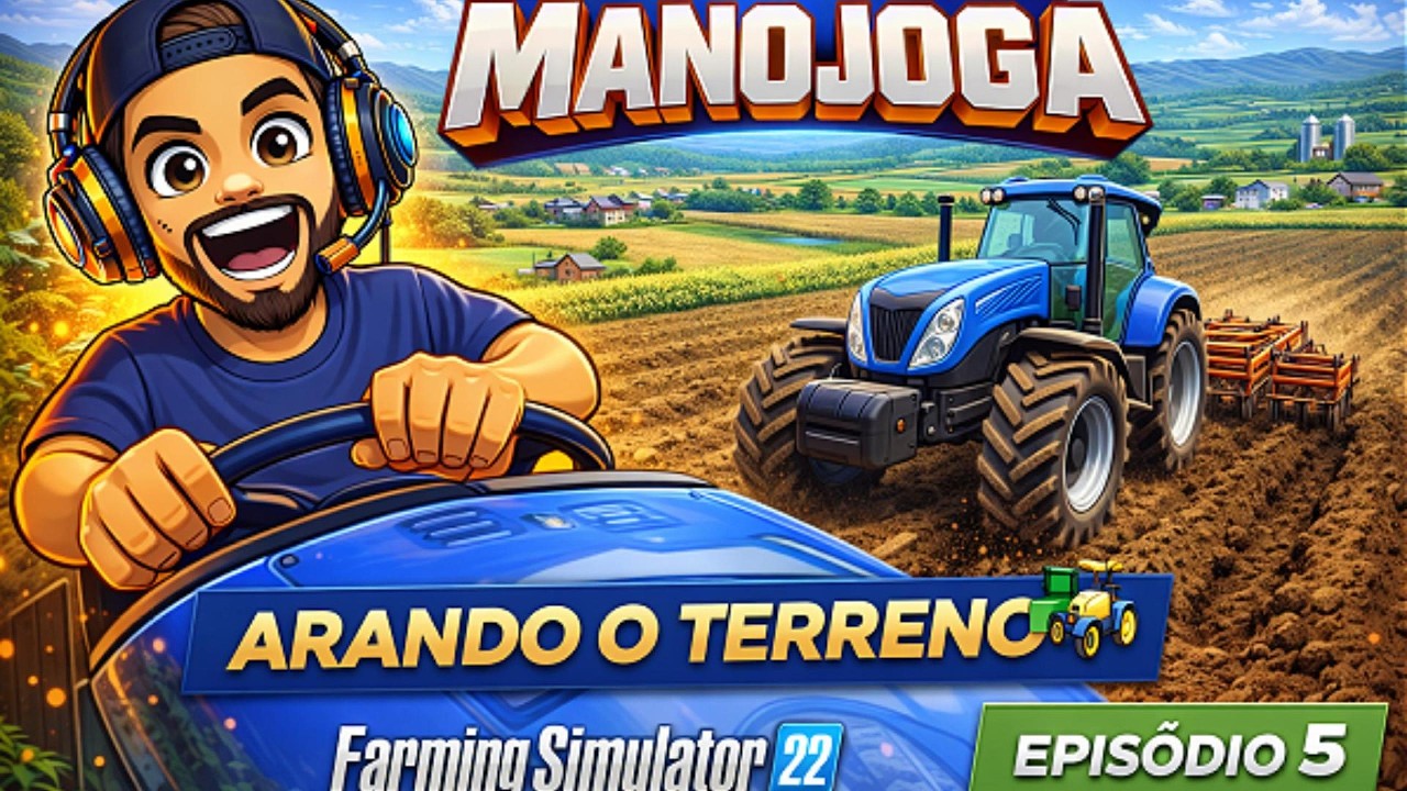 Arando o Terreno - Resumo da live 🚜 | Farming Simulator 22 – Episódio 5