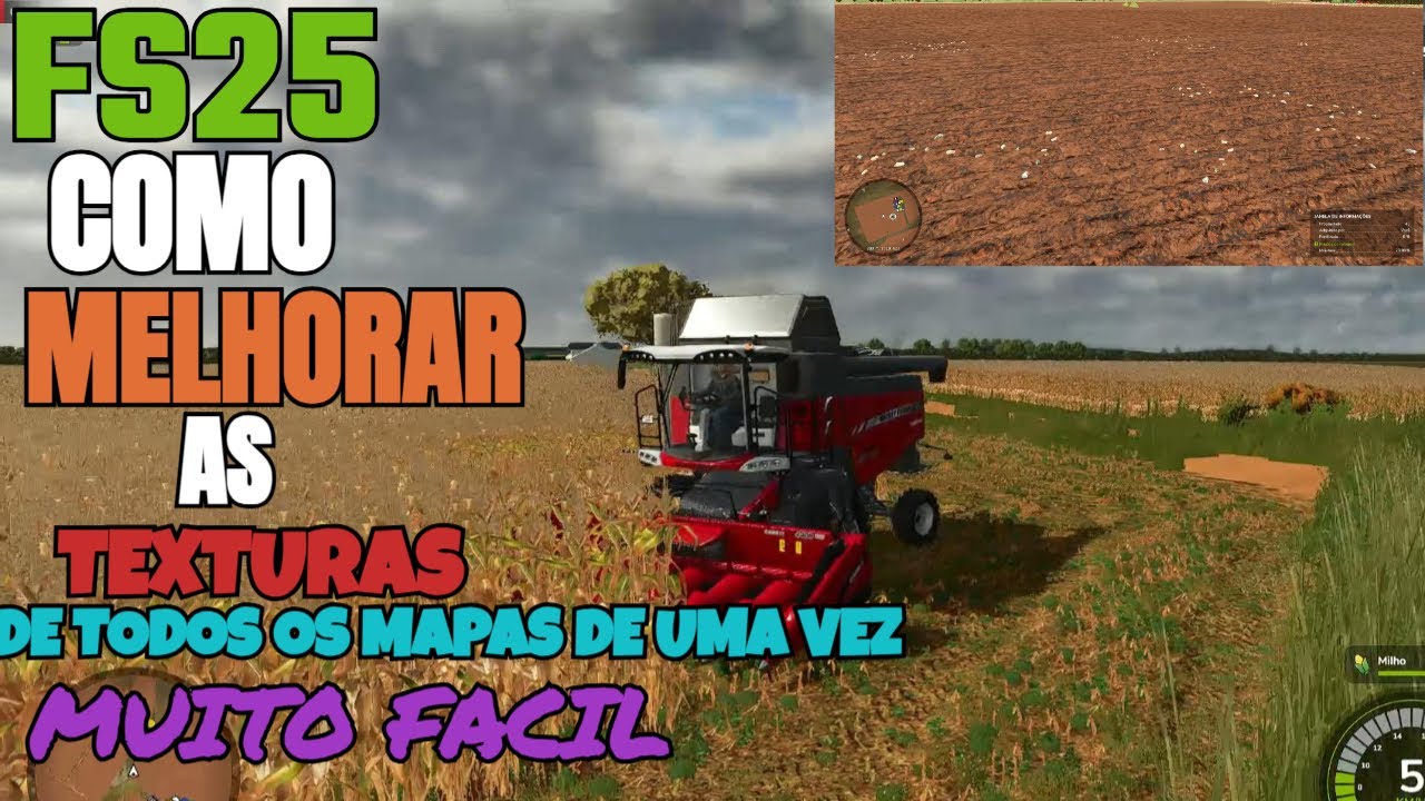 #COMO MELHORAR AS TEXTURAS DAS CULTURAS DO FS25#farming simulador 25#vida no agro# grupo Alves