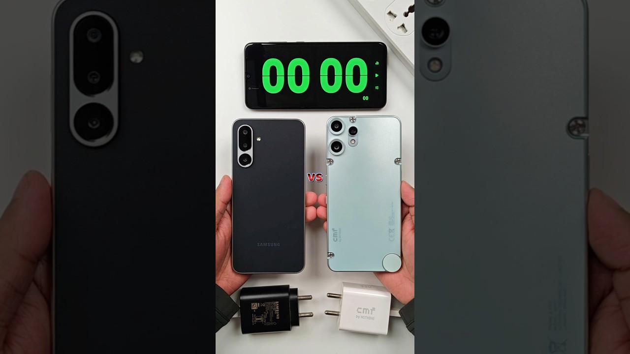 Samsung Galaxy F36 5G vs CMF Phone 2 Pro 5G Battery Charging Test 