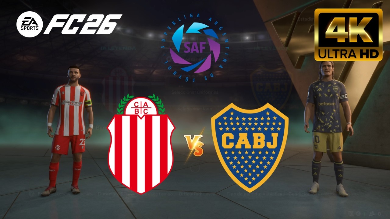 EA FC 26 - Barracas Central vs Boca Juniors | Liga Argentina 2025 [4K 60].