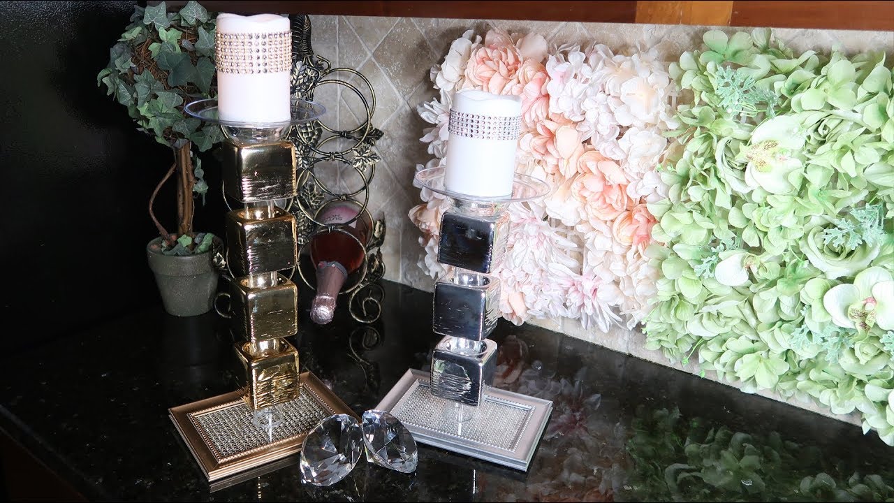 DIY Dollar Tree Z Gallerie Candle Holder Dupe