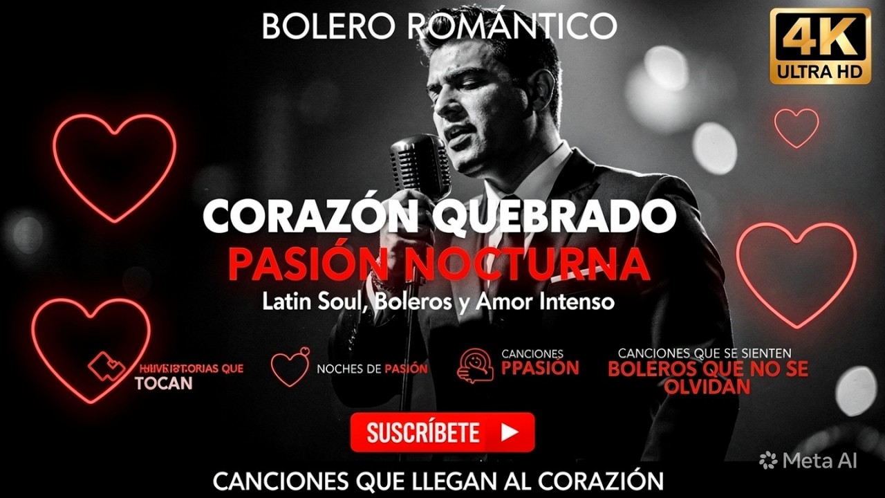 Corazón Quebrado y Pasión Nocturna – Latin Soul, Boleros y Amor Intenso