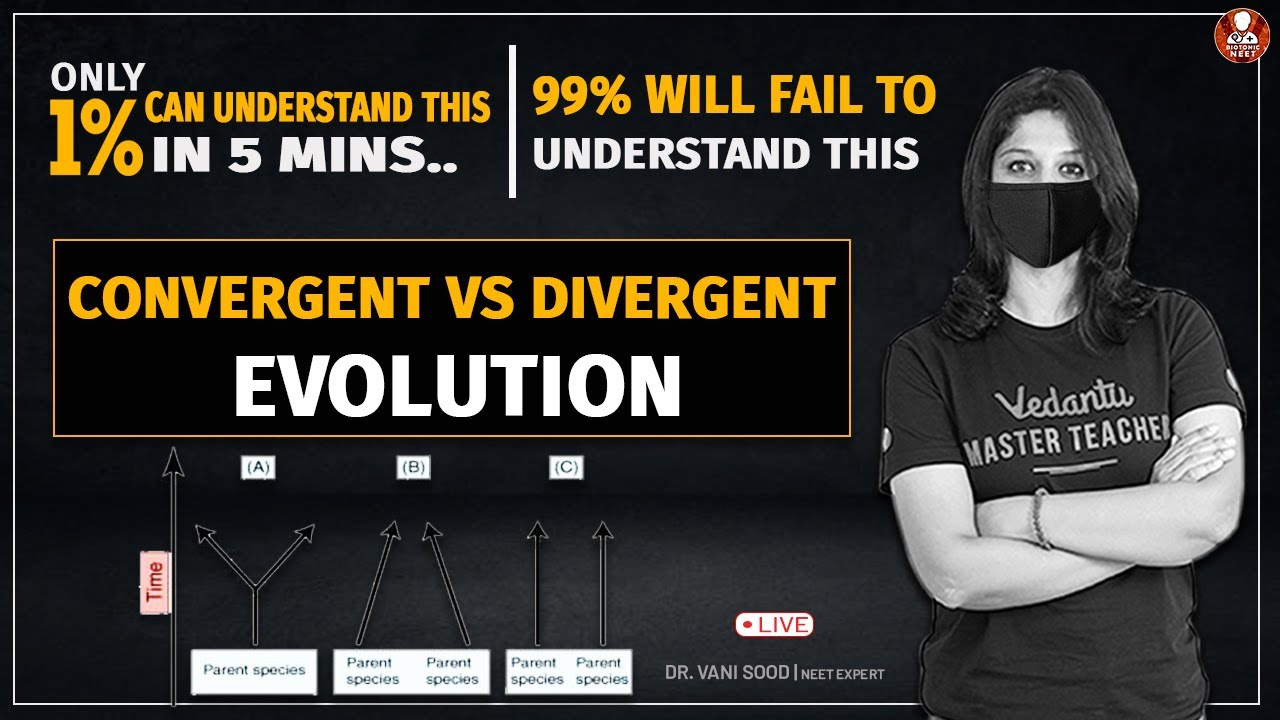 Convergent vs Divergent Evolution by Vani Mam | Only 1% can Understand this | NEET 2021 | Vedantu