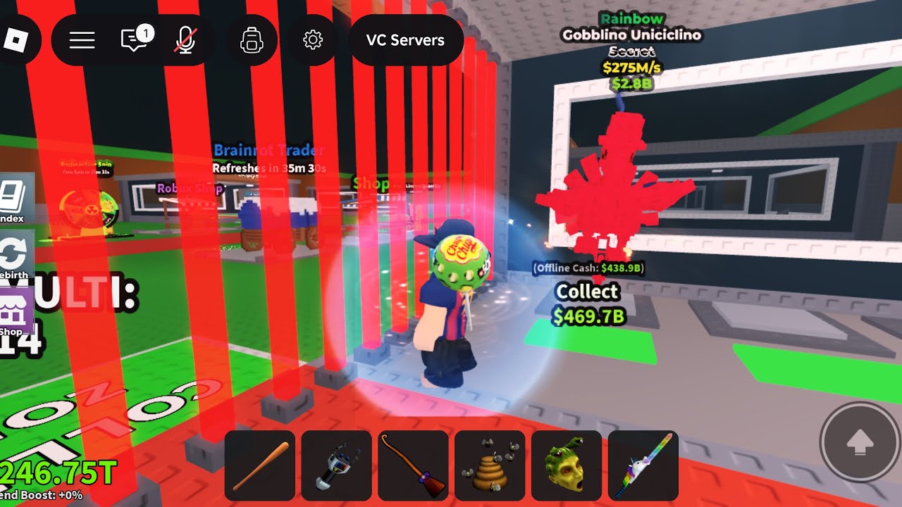 Day one of dueling random people in steal a brainrot 