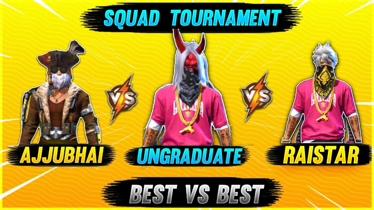 Ajjubhai Vs Raistar Vs UG Empire🤯🔥Best vs Best Squad Tournament कौन जीता !?
