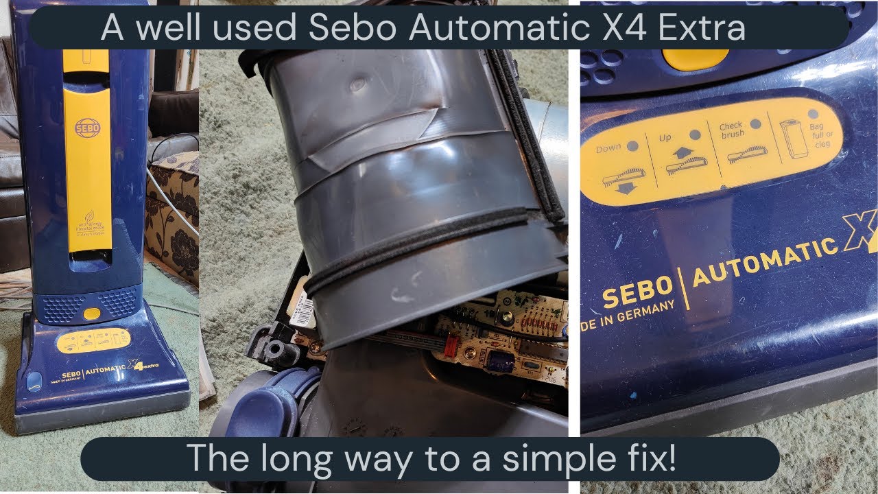 Sebo X4 - Troubleshooting & Repair! Slightly melted...