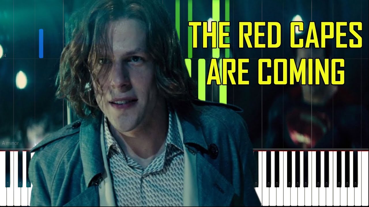 The Red Capes Are Coming (Lex Luthor Theme) - Batman V Superman [Synthesia Piano Tutorial]