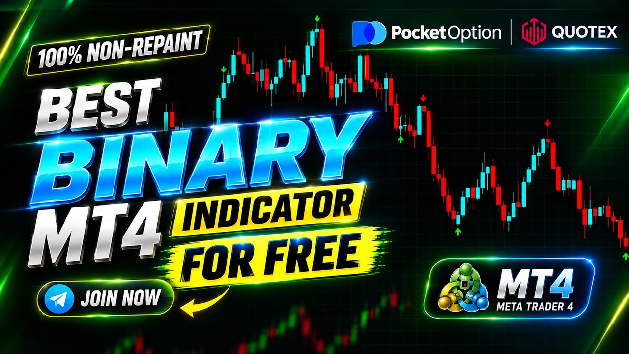 Finally Found FREE Non Repaint Binary MT4 Indicator 🚀| Best Indicator for Binary Option Trading 2026
