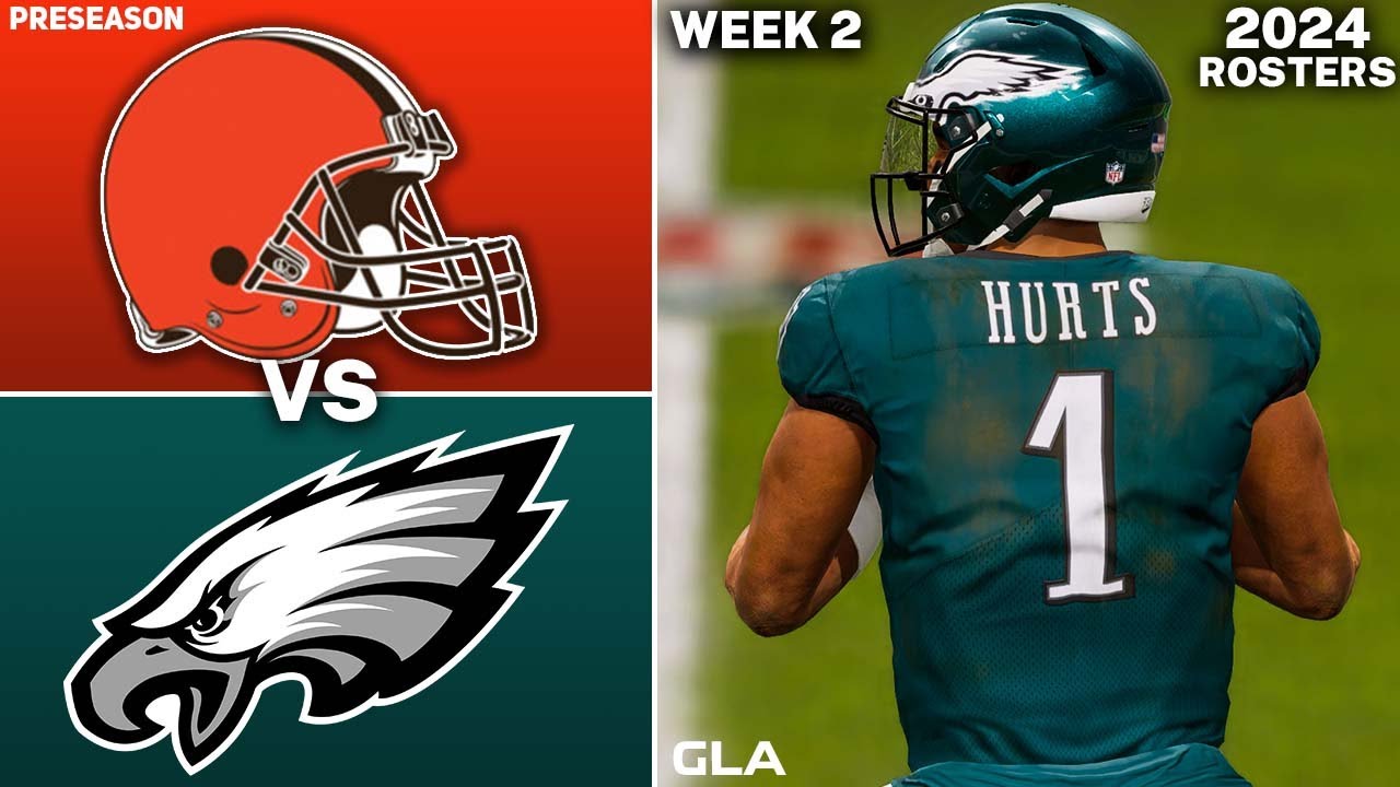 Browns vs. Eagles | Preseason Week 2 | Simulation | Madden 24 Rosters PS5