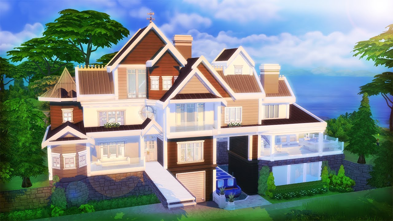 BEACH DREAM HOME Speed Build l The Sims 4