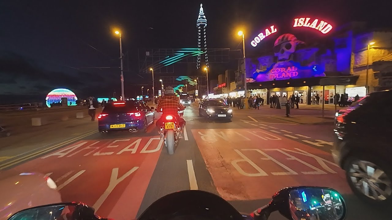 1st time Blackpool ride out through illuminations